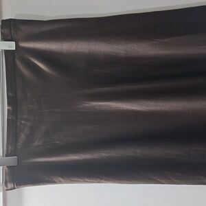 Ann Taylor Satin Slip Skirt Espresso Brown, 4
